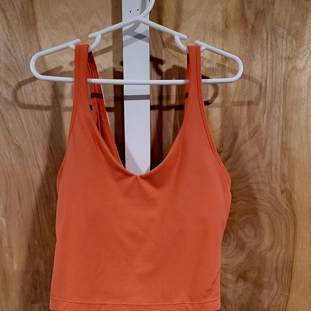 lululemon athletica Orange Tank Top